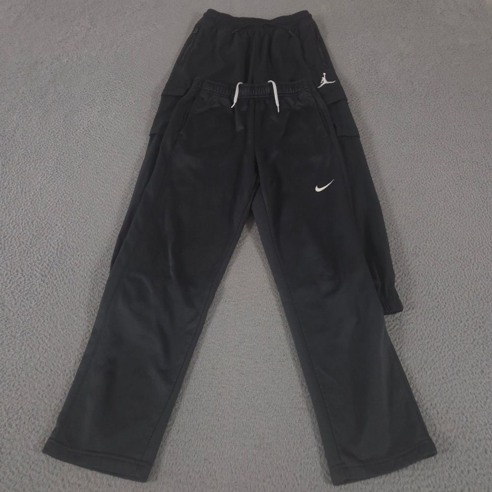 LOT OF 2 Air Jordan x Nike Pants Youth XL KO 3.0 Fleece Straight Leg Joggers